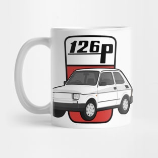 126P Car maluch 126 white Mug